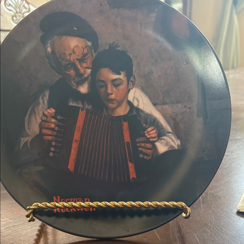 Norman Rockwell Music Maker Limited Edition 9109F Decorative Plate